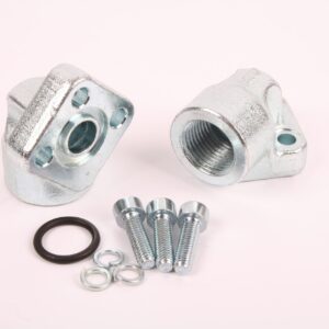 1/2"" BSP Steel Elbow M6 Bolts 30mm PCD